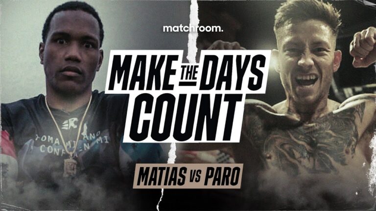 “I'll Knock You OUT!” – Subriel Matias Vs Liam Paro: Make The Days Count (Pre-Fight Doc)