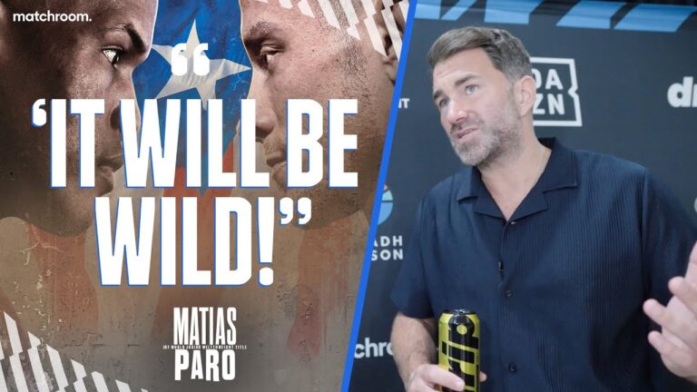 â€œYou Need To Take Subriel Matias To Dark Placesâ€ Eddie Hearn On Matias-Paro