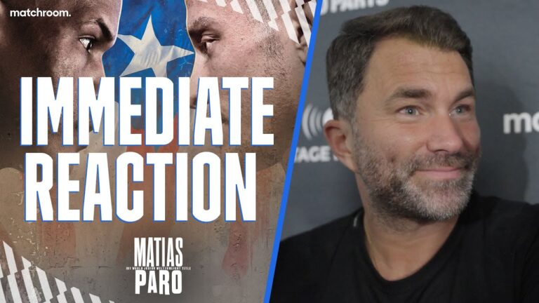 'No Rematch Clause!' – Eddie Hearn On Liam Paro's Upset Win Vs Matias