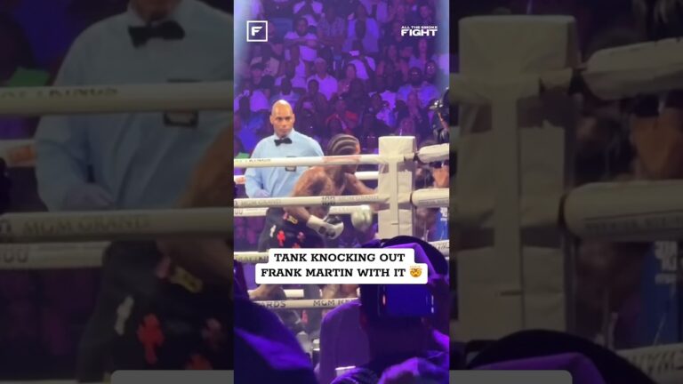 Tank KOâ€™d Martin With The Combo He Practiced In The Locker Room 😨#shorts