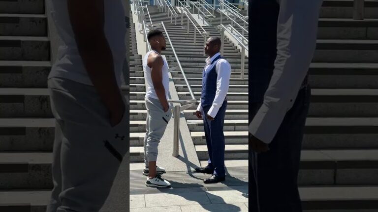 Anthony Joshua & Daniel Dubois Face Off Outside Wembley Stadium 👁️👁️