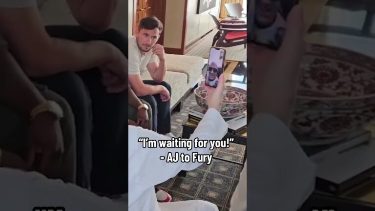 AJ is waiting for Tyson Fury 👀 #shorts