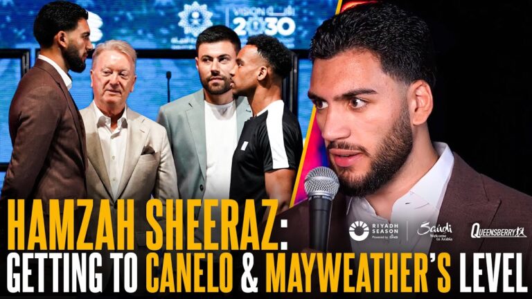 Hamzah Sheeraz REVEALS how he gets to Canelo & Mayweather level | #RiyadhSeasonCard: Wembley Edition