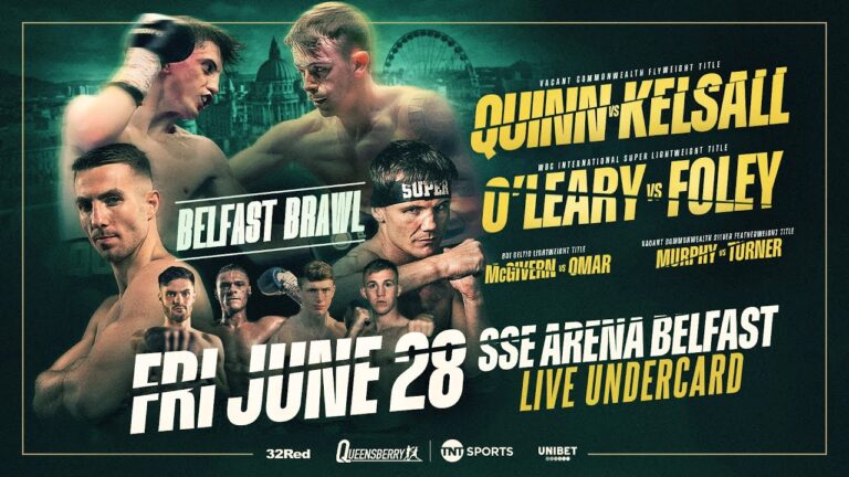 LIVE BOXING! Conor Quinn vs Conner Kelsall Undercard – Nelson Birchall, Eoghan Lavin, Walter Fury