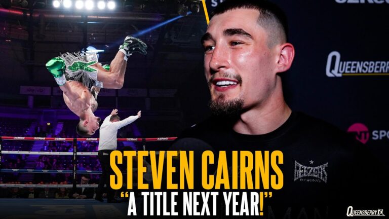 “A title next year!” | Steven Cairns after devastating first round bodyshot KO
