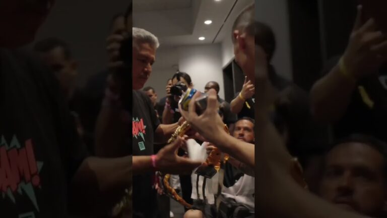 Respect 🤝 Bam Rodriguez Returns Juan Francisco Estrada's Belts After War