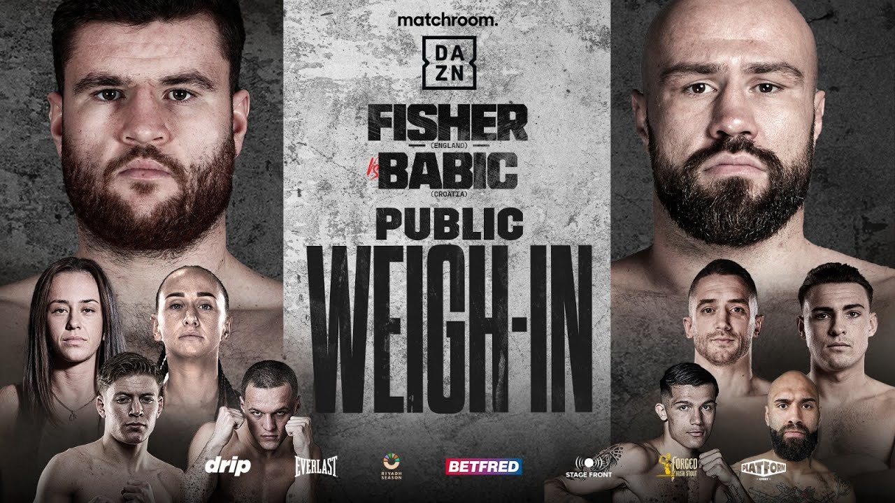 Johnny Fisher Vs Alen Babic Plus Undercard Weigh In