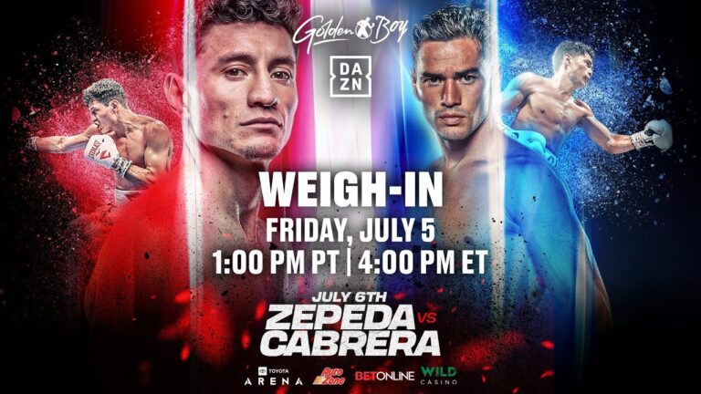 William â€œEl CamarÃ³nâ€ Zepeda vs. Giovanni Cabrera | WEIGH-IN