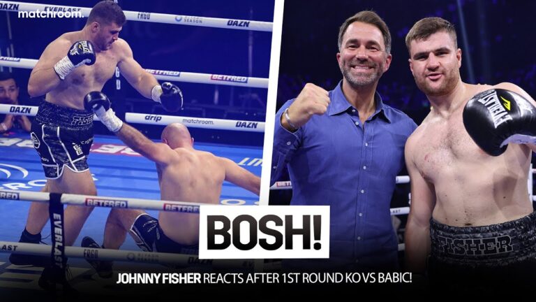 “It's Coming Home!” Eddie Hearn & Johnny Fisher Talk After 36 Sec KO Vs Babic