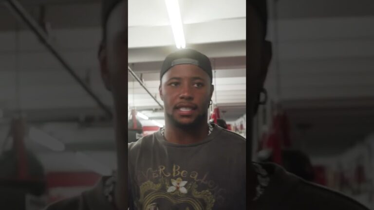 Jaron Ennis Meets Saquon Barkley 🤝