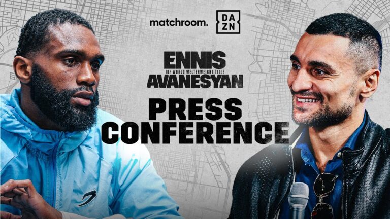 JARON 'BOOTS' ENNIS VS. DAVID AVANESYAN PRESS CONFERENCE LIVESTREAM