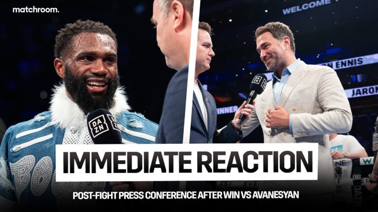 Jaron Ennis & Eddie Hearn React To Win Vs David Avanesyan | Post Fight Presser