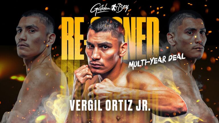 THE FUTURE | Vergil Ortiz Jr. Extends His Golden Boy Contract With A Multi-Year & Fight Deal!