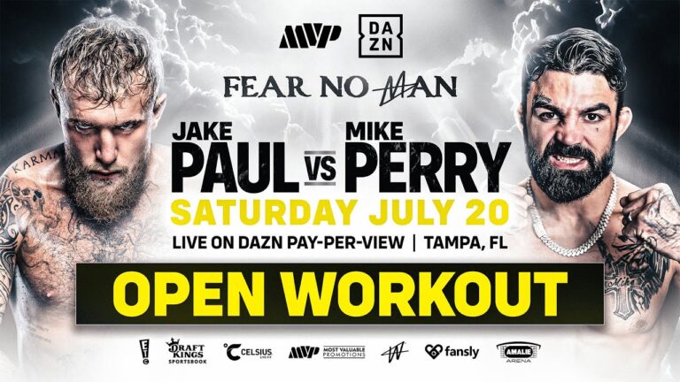 JAKE PAUL VS. MIKE PERRY OPEN WORKOUTS LIVESTREAM