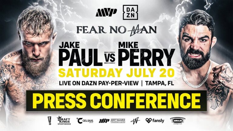JAKE PAUL VS. MIKE PERRY PRESS CONFERENCE LIVESTREAM