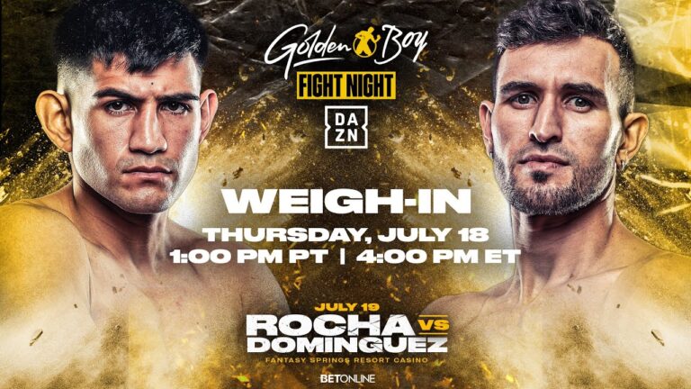 Alexis “Lex” Rocha vs. Santiago Dominguez | WEIGH IN
