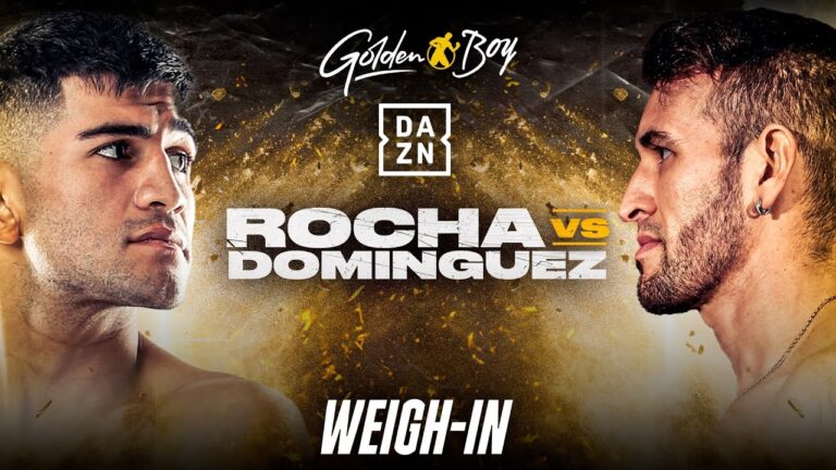 ALEXIS ROCHA VS. SANTIAGO DOMINGUEZ WEIGH IN LIVESTREAM