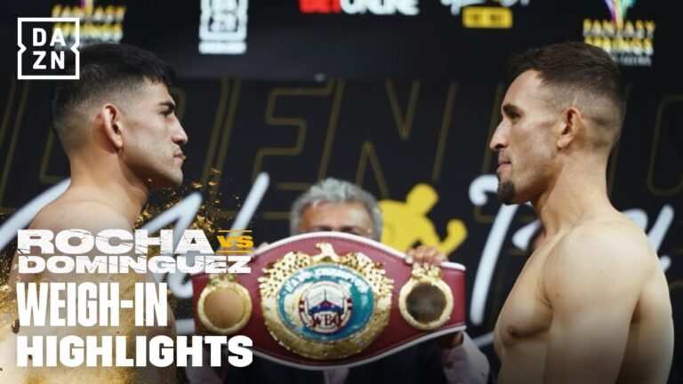 WEIGH-IN HIGHLIGHTS | ALEXIS “LEX” ROCHA VS. SANTIAGO DOMINGUEZ