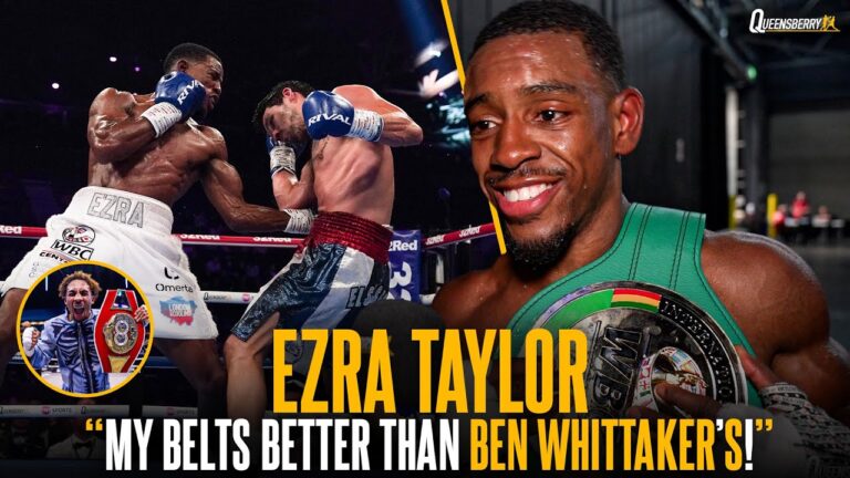 “My belt is better then his!”| Ezra Taylor's comments on his and Ben Whittaker's recent successes 👀