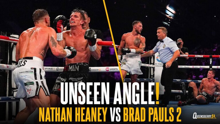 Brad Paulsâ€™ HISTORY MAKING TKO over Nathan Heaney | Unseen ringside angle 🎥🔥