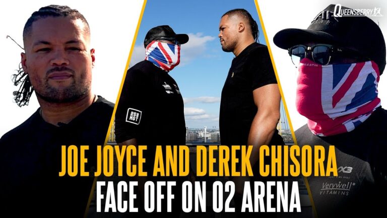 LISTEN IN: What was said in Joe Joyce vs Derek Chisora face off on the O2 Arena 🔊👀