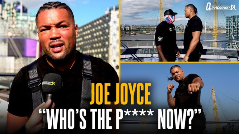 “Who's the p**** NOW?” | Joe Joyce FIRES BACK at Derek Chisora for O2 Arena antics 😳🍿