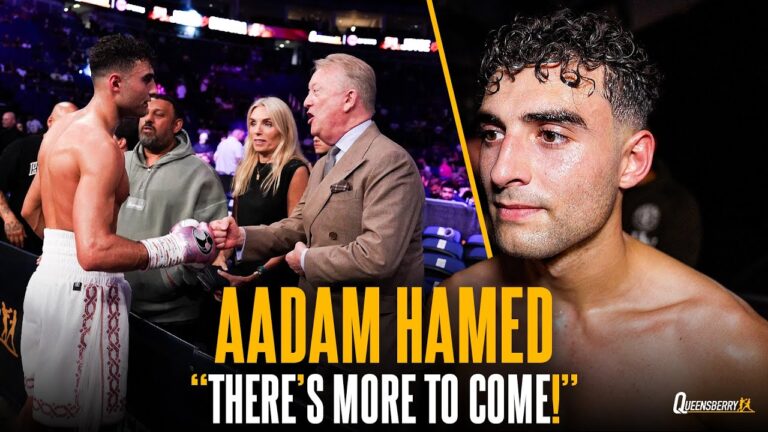 “There's more to come!” | Top prospect Aadam Hamed after hard fought Queensberry debut