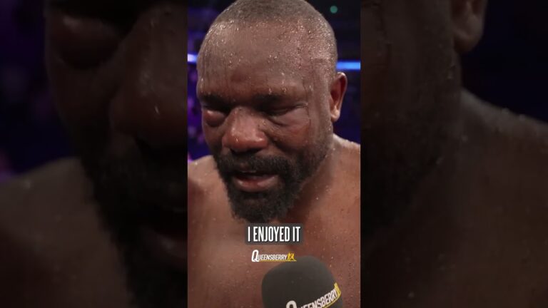 An emotional Derek Chisora after his last O2 Arena war 🙏