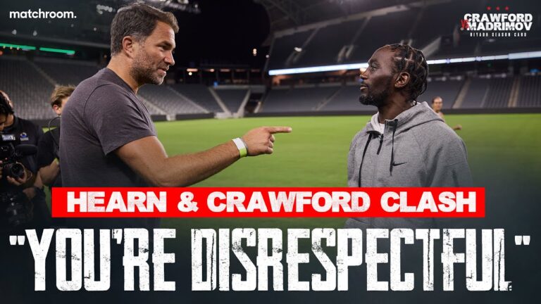 “You Are Very Nervous!” Eddie Hearn & Terence Crawford Go Back N'Forth