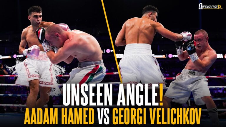 DOING HIS FATHER PROUD! 🥊 | Unseen angle | Aadam Hamed Queensberry debut 👀