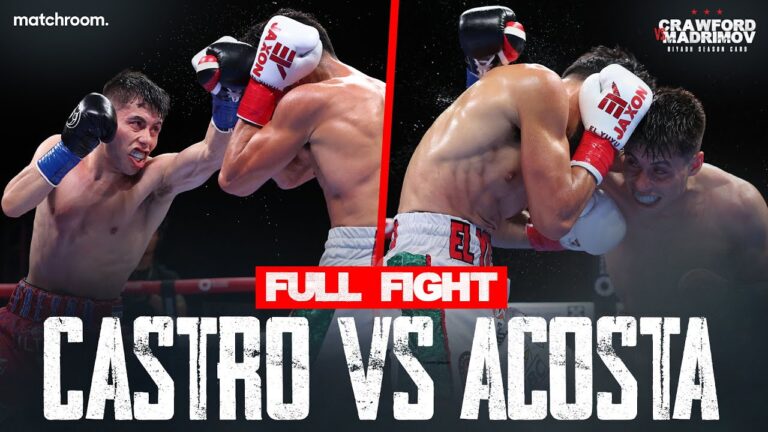 Marc Castro Vs George Acosta: Full Fight (Crawford Vs Madrimov Workout)