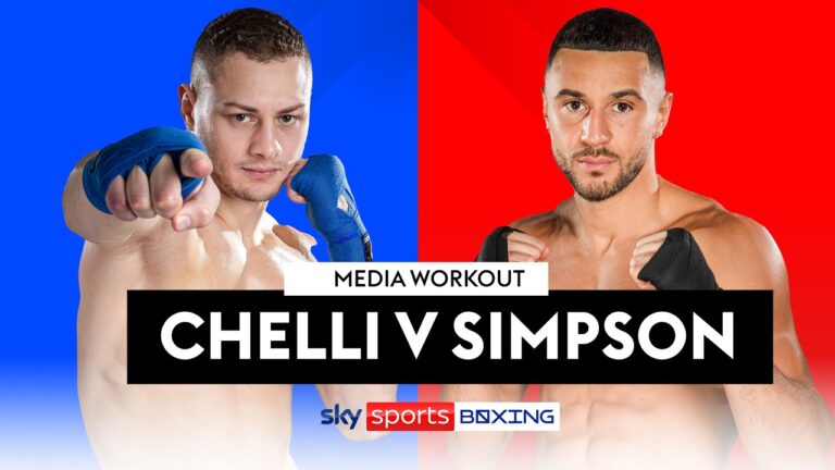ZAK CHELLI V CALLUM SIMPSON! 🔥 | Live Media Workout