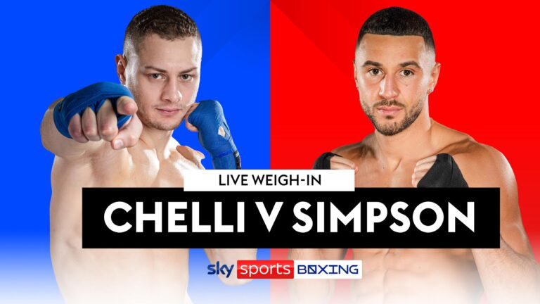 ZAK CHELLI VS CALLUM SIMPSON! 🔥 | Live Weigh-In