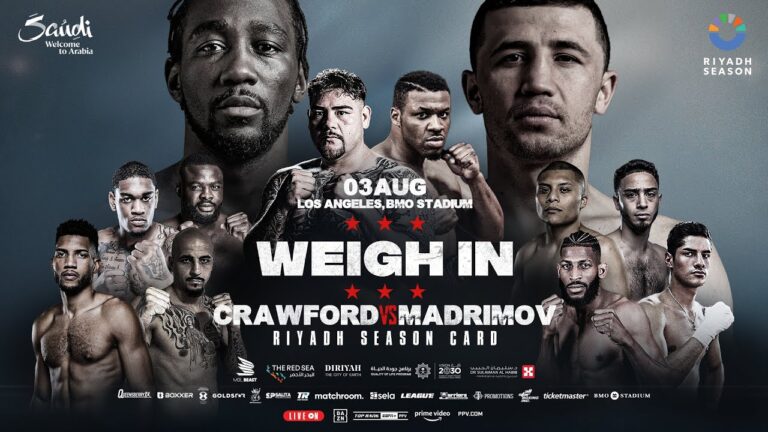 Terence Crawford Vs Israil Madrimov & Undercard Weigh In