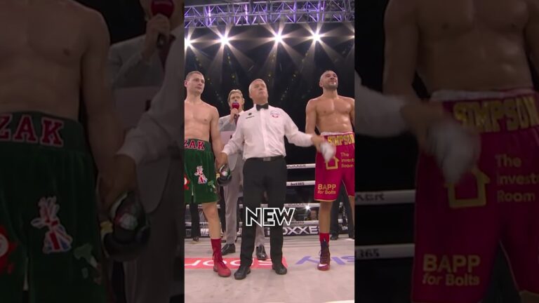 The moment Callum Simpson will NEVER forget 🥺 #Boxing