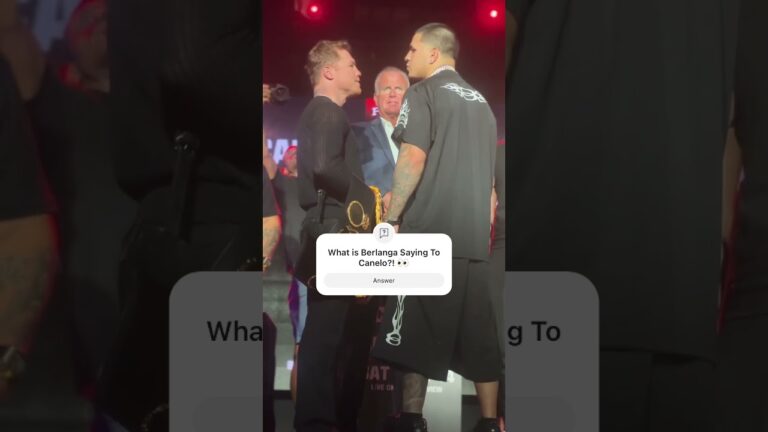 Canelo & Berlanga Face Off 😤 #shorts