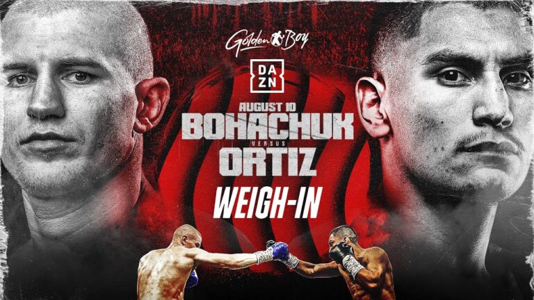 SERHII BOHACHUK VS. VERGIL ORTIZ WEIGH IN LIVESTREAM