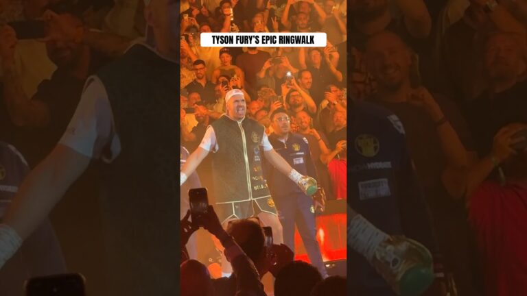 Tyson Furyâ€™s ringwalk against Oleksandr Usyk 🕺🏻 #TysonFury #FuryUsyk #Boxing