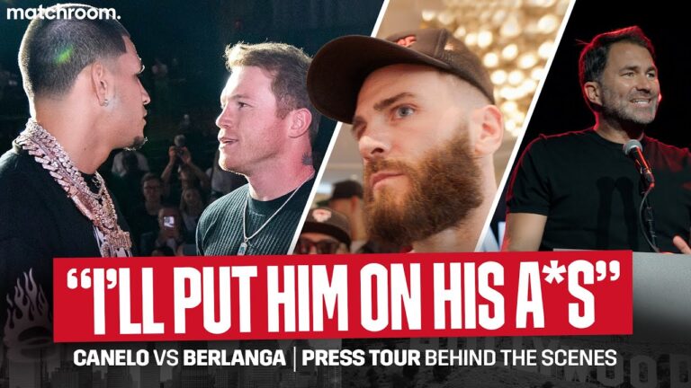 Canelo Alvarez Vs Edgar Berlanga 🎥 Behind The Scenes On Press Tour 🍿
