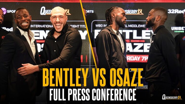 FULL PRESS CONFERENCE | Denzel Bentley vs Derrick Osaze & Aloys vs Birardi's Championship Fights