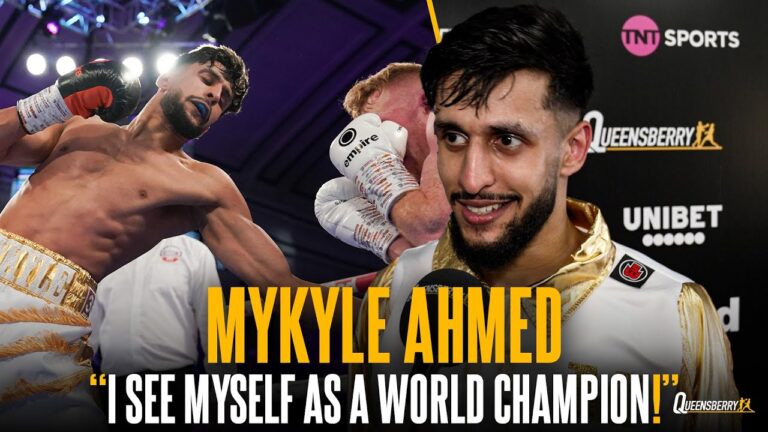 “I see myself as a World Champion!” Mykyle Ahmed reacts to 1st career win after vicious performance