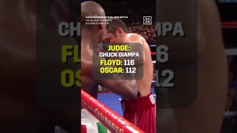 Those Mayweather vs De La Hoya Scorecards 😳 #shorts