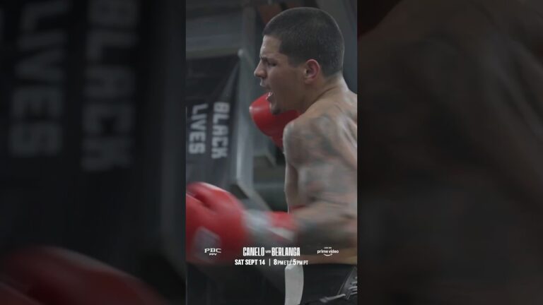 Edgar Berlanga Trains for WAR vs. Canelo on September 14 | #CaneloBerlanga