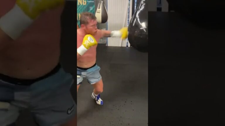 Canelo rips the heavy bag  🥊💥