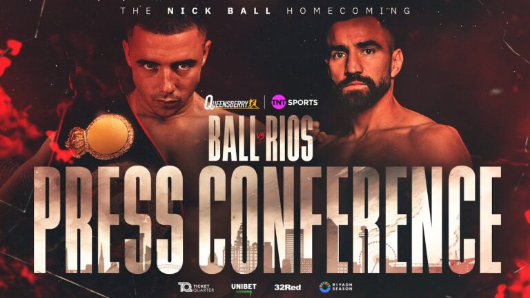 LIVE PRESS CONFERENCE! Nick Ball vs Ronny Rios WBC World Featherweight Championship Homecoming Fight