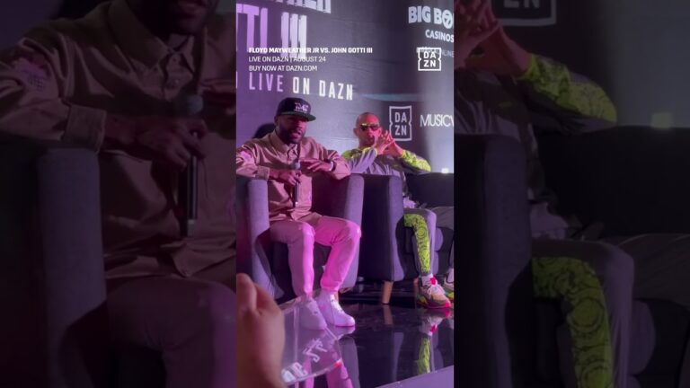 🗣️”I'm Floyd Mayweather, I've already faced the best.”