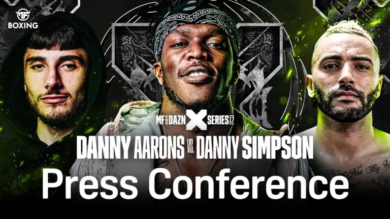 MISFITS & DAZN X SERIES 017: DANNY AARONS VS. DANNY SIMPSON & KSI CONCERT  PRESS CONFERENCE LIVE