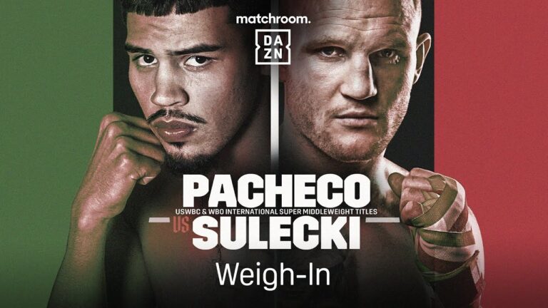DIEGO PACHECO VS. MACIEJ SULECKI WEIGH IN LIVESTREAM