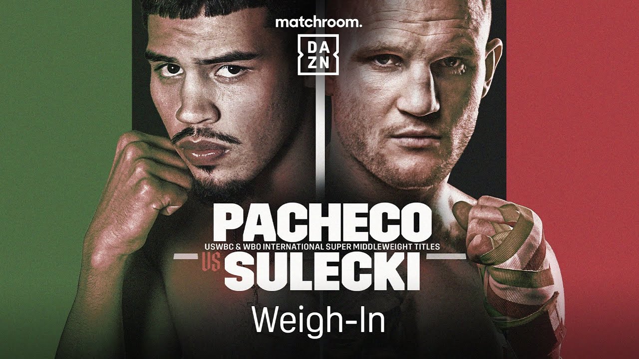 DIEGO PACHECO VS. MACIEJ SULECKI WEIGH IN LIVESTREAM