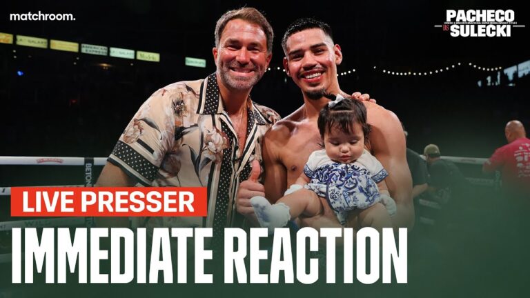 Live Press Conference: Diego Pacheco & Eddie Hearn React To Win Vs Maciej Sulecki